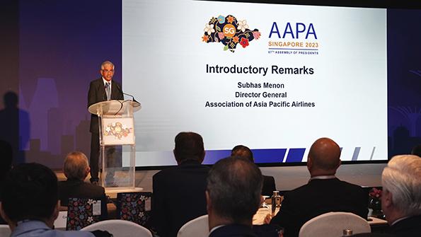 Subhas Menon, director general, Association of Asia Pacific Airlines