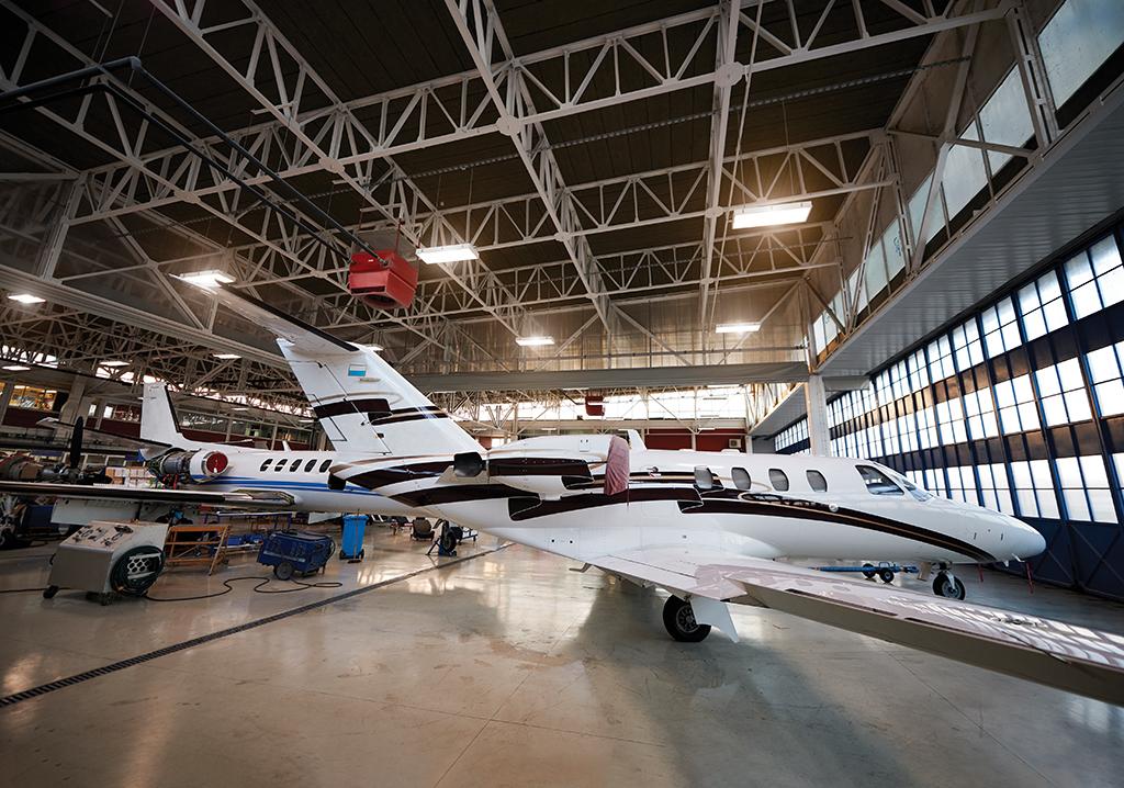 General aviation hangar