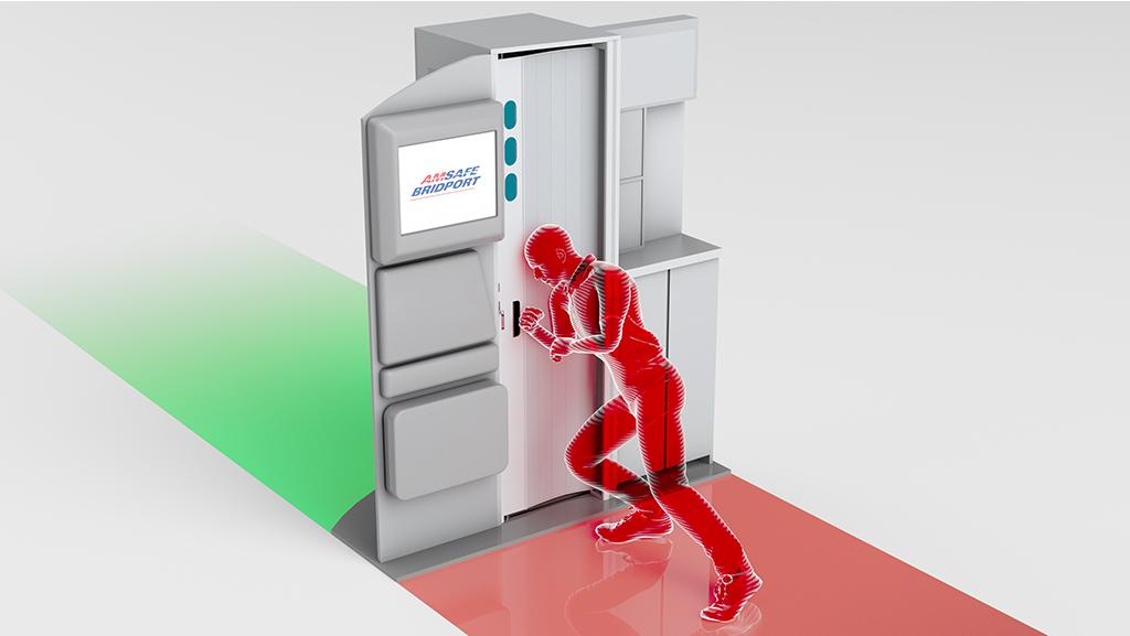 Promo image of man pushing door open