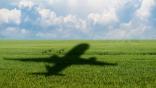 plane over field